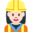 woman construction worker, light skin tone